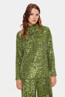 ReyanaSZ Paillet Bluse