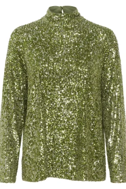ReyanaSZ Paillet Bluse